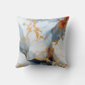 Ivory Marble with Gold & Rust Veins クッション (裏面)