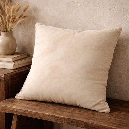 Ivory Marbled Swirl Throw Pillow クッション