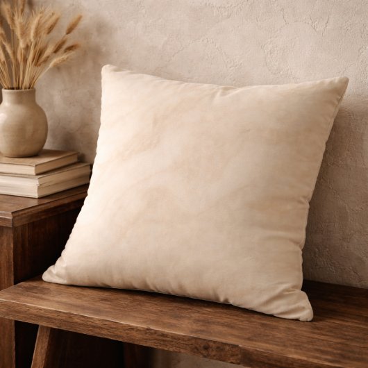 Ivory Marbled Swirl Throw Pillow クッション