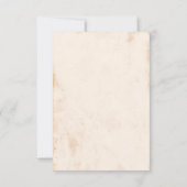 Ivory Mexican Floral Wedding QR code 出欠カード (裏面)