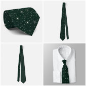 Ivory Micro Floral Dark Green Tie ネクタイ