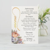 Ivory - Monogram, Wildflowers & Thank You  メニュー (スタンド正面)