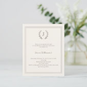 Ivory monogrammed milestone age-neutral invitation (スタンド正面)