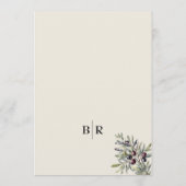 Ivory Olive Photo Wedding メニュー (裏面)