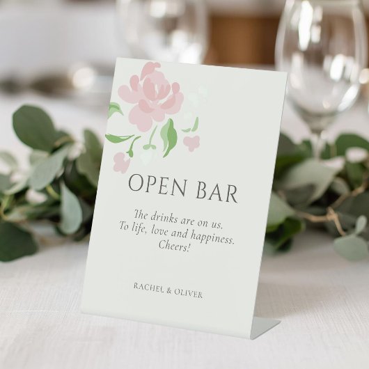 Ivory | Open Bar Wedding Table Top  Pedestal Sig 台座サイン