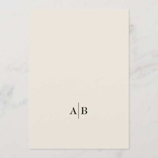 Ivory Photo Wedding メニュー (裏面)