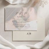 Ivory Photo Wedding 出欠カード