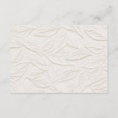 Ivory QR code Wedding Details エンクロージャーカード (裏面)