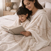 Ivory Quarry Veins Fleece Blanket フリースブランケット