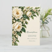 Ivory Roses & Emerald Maid of Honour Proposal 招待状 (スタンド正面)