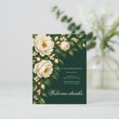 Ivory Roses & Emerald Welcome Drinks 出欠カード (スタンド正面)