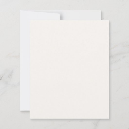 Ivory sage green simple luxury wedding invitation (裏面)