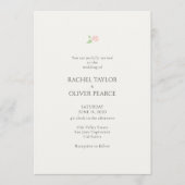 Ivory & Sage Green | Watercolor Floral Wedding 招待状 (正面)