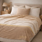 Ivory Sand Gradient Fleece Blanket フリースブランケット