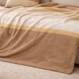 Ivory Sand Gradient Fleece Blanket フリースブランケット