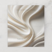 Ivory Satin wedding place card プレイスカード (外部開封)