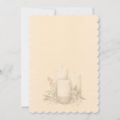 Ivory Shiny Elegant Sparkly Frame Wedding 招待状 (裏面)