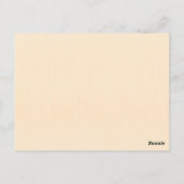 Ivory Shiny Elegant Sparkly Save the Date ポストカード (裏面)