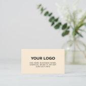 Ivory | Simple Company Logo 名刺 (スタンド正面)