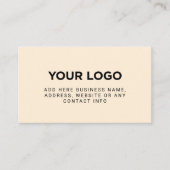 Ivory | Simple Company Logo 名刺 (正面)