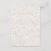 Ivory Simple QR code Wedding Details  エンクロージャーカード (裏面)