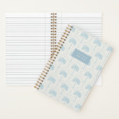 Ivory Sky | Palm Trellis Personalized ノートブック (内側)