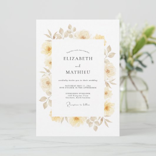 Ivory Splendid Spring Wedding 招待状 (スタンド正面)