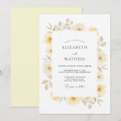 Ivory Splendid Spring Wedding 招待状 (正面/裏面)