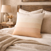 Ivory Sunrise Fade Throw Pillow クッション