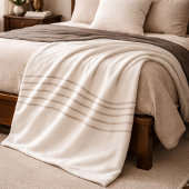 Ivory Taupe Drift Fleece Blanket フリースブランケット