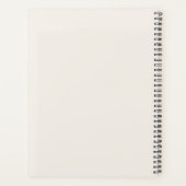 Ivory taupe Monogram Personalized Quiet Luxury プランナー手帳 (裏面)