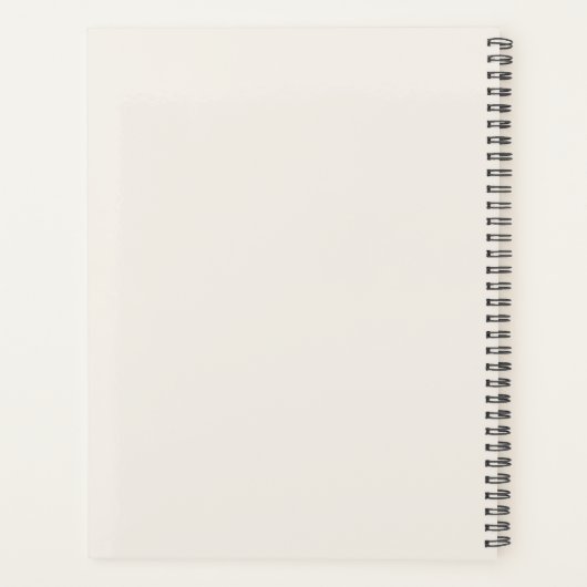 Ivory taupe Monogram Personalized Quiet Luxury プランナー手帳 (裏面)