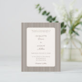 Ivory Taupe Neutral Pinstriped Wedding  (スタンド正面)