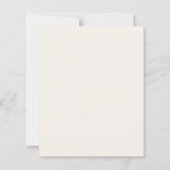 Ivory Taupe Neutral Striped Wedding invitation (裏面)