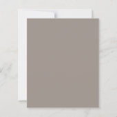 Ivory Taupe Neutral Striped Wedding invitation (裏面)