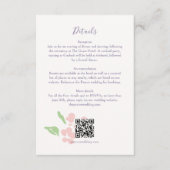 Ivory | Watercolor Wedding Details Enclosure Card エンクロージャーカード (正面)