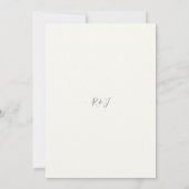 Ivory | Whimsical Floral Arch Script Wedding 招待状 (裏面)