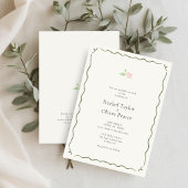 Ivory | Whimsical Floral Wedding Invitation 招待状