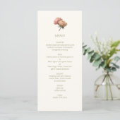 Ivory & White | Chic Floral Rose Wedding  メニュー (スタンド正面)