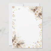 Ivory White Cocktails and Cookies Party Invitation 招待状 (裏面)