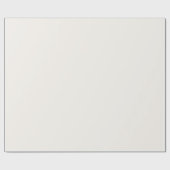 Ivory White Festive Christmas Solid Color ラッピングペーパー (フラット)