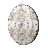 Ivory White Flowers Dartboard ダーツボード (正面右)