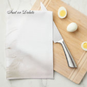 Ivory White Flowers Kitchen Towels キッチンタオル (四つ折り)