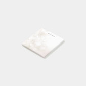 Ivory White Flowers Post it Notes ポストイット (アングル)