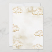 Ivory Wine The Bride is Cloud Nine Bridal Shower 招待状 (裏面)