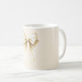 Ivory Yellow Bow コーヒーマグカップ (正面右)