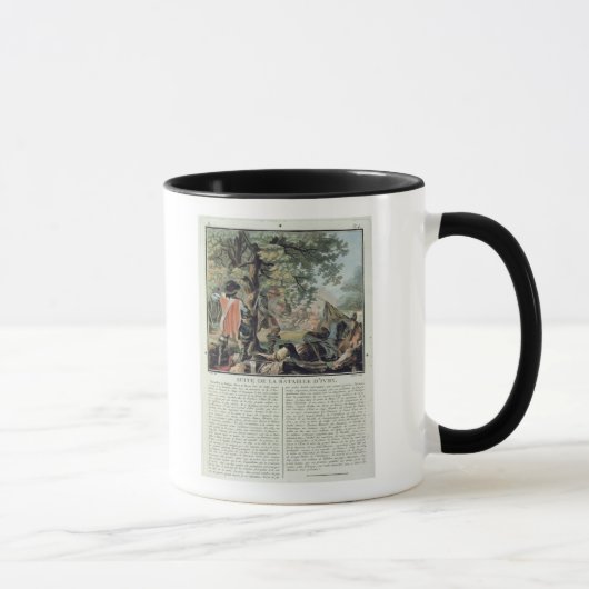Ivry (1590年)の戦いの余波、刻まれたb マグカップ (右)