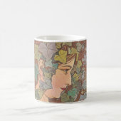 Ivy - Alphonse Mucha コーヒーマグカップ (中央)