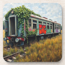 Ivy and Graffiti  Covered Abandoned Train  コースター
