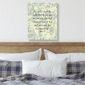 Ivy Greenery Pattern John 3:16 Bible Verse Art キャンバスプリント (インサイチュ (寝室))